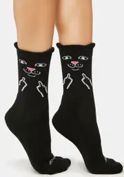 [RIPNDIP] Jerm Face Mid Socks