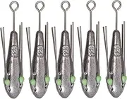 Fishing Weights Sinkers Kit | Electrolyte Lead Sputnik Sinkers Surf Fishing Weight | Smooth Saltwater Fishing Sinkers | 5X User-Friendly Fish Tackles, Wear-Resistant Outdoor Supplies for Angler