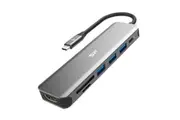 Silicon Power 7-in-1 USB C Hub with HDMI, USB 3.2 Gen 1, micro SD & SD Card Reader for Macbook/iPad Pro/ Laptop