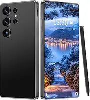 BVNA I25 Ultra Unlocked Phone 16+1TB,Built in Pen The Phone,Battery 7000mAh 6.99" HD Screen,Android 14 Smartphone,Face ID/5G/Fingerprint Lock/Dual SIM/GPS (Black A)