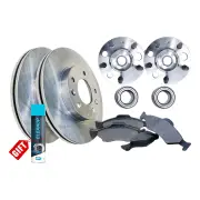 Rear Wheel Bearing Hub Assembly + Brake Rotor Pad Kit for Ford Falcon AU1 IRS