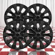 Set of 4 Gloss Black 10 Spoke 16" Wheel Covers for 2013-2019 Nissan Sentra S/SV