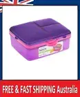 Sistema Lunch Slimline Quaddie Lunch Box with Water Bottle | 1.5 L Air-Tight AUS