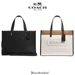 COACH C07777 C2004 FIELD30 彩色組合全皮 TOTE TOTE 頭荔枝紋牛皮柔軟質感手工精緻帶防