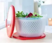 TUPPERWARE Spin N Save Salad Spinner Lettuce Bowl Lid Seal 1 Gallon 3.9 L NEW