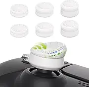 PlayVital 3 Height Turbine Thumbs Cushion Caps Thumb Grips for ps5, for ps4, Thumbstick Grip Cover for Xbox Core Wireless Controller, Thumb Grips for Xbox One, Elite Series 2, for Switch Pro- White