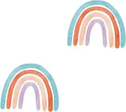 Toddmomy Cartoon Rainbow Wall Sticker Large Decorative Rainbow Wall Decal for Rooms Easy to Apply Art Cheerful Indoor Atmosphere Damage Removal