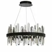 Fiorentino Acien Round LED Crystal Pendant Light