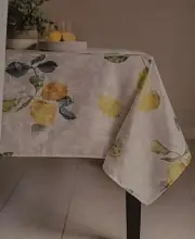 Benson Mills ~ Jacquard Tablecloth ~ 52" x 70" ~ Seville Lemons ~ Easy Care