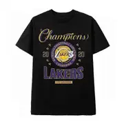 Los Angeles Lakers Black Tee Champion Nba 2020 T Shirt Retro Style L