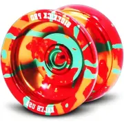 Sidekick Yoyo Pro Red Gold Green Splashes Professional Aluminum UNresponsive...