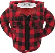 Gadgetime USA Can Cooler Vest - Insulated Beverage Cooler - Can Cover - Reusable Zip Up Can Jacket - Summer Drink Holder - Cotton Sleeve for Canned Beverages & Beer - Funny Gift for Friends & Family