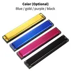 Blue Harmonica Professional Harp Armonica Key Of C 24 Hole Polyphony Diatoni EMB