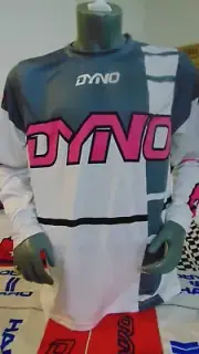 DYNO OLD SCHOOL BMX BIKE JERSEY CLASSIC JERSEY RACE BIKE SHIRT BMX XXXL 80S GREY