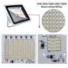 1Pc New 220V Input Floodlight Smart IC LED Chip Beads Driver Lamp SMD2835