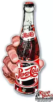 (PC-216) 15" BOTTLE PEPSI SODA DECAL POP VENDING MACHINE COOLER