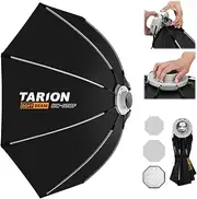 TARION Photography Softbox with Bowens Holder: 120 cm Foldable Quick Release Softboxes with Glitter Octagonal Soft Box for Studio Photography Video Flash Light Softbeam (OC-120F)