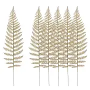 Gold Palm Leaves 6pcs Artificial Palm Leaves Faux Palm Fronds, Style 14