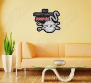 Naughty Hooker Prostitute Pimp Yarn Wall Sticker Room Interior Decor 22"X22"