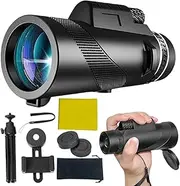 Monoculars for Adults High Powered,Waterproof Adult Telescope with Smartphone Holder | Portable Accessories for Mountain Climbing Camping Outdoor Adventure