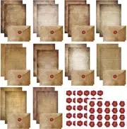 Mini Vintage Stationery Set Paper for Writing Letters Double Sided Printing (50