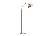 Oxford Modern Scandinavian Curved Arc Metal Standing Floor Lamp - Antique Copper