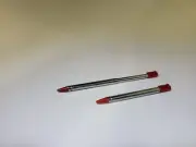 Pair of Metal/Plastic Red/Silver retractable Stylus Set for Nintendo DSi #N14