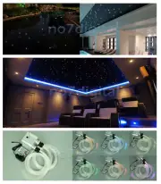 32W RGBW DIY Twinkle Star Fiber Optic Kit Remote Night Light Starry Sky Ceiling
