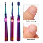 Cuticle Scissor Anti-rust Exfoliating Quickly Trim Foot Nail File Mirrored