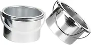 BESTYASH 2 pcs Wax Warmer Metal Pot Replacement for Hair Removal Wax Melting Machine Durable Inner Pan Easy to Demould for Home and Salon Use