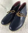 Clarks x Herschel Desert Boots Mens 9M Blue Leather Denim Limited Edition Crepe