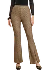 Allover Print High Waist Split Hem Flare Leg Pants By Clicks Trends