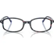 Ray-Ban 52mm Irregular Optical Glasses in Blue Havana at Nordstrom One Size