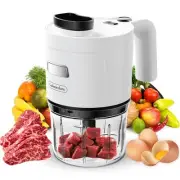 Protable Food Processor 6 in 1 Hand Blender 2000mAh, Handheld Blender Stainle...