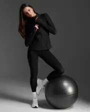 Form Soft Touch Jacket, 2XU, XL, Black/White, Female