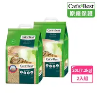 在飛比找momo購物網優惠-【CAT’S BEST 凱優】凝結木屑砂-黑標強效除臭-20