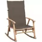 Rocking Chair with cushion Bamboo