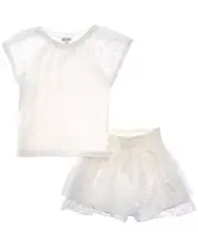 Splendid 2pc Breezy Eyelet Tank & Skort Set