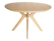 SK Designer Living Doreen Collection - Round Wood Dining Table - 120cm