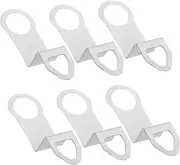WOONEKY 6pcs Wall Clock Back Hooks Metal Bracket Parts for Clock Mechanism Easy Installation Versatile Design for Home Office