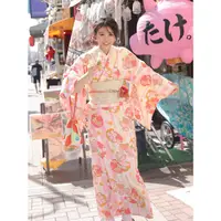 在飛比找蝦皮商城精選優惠-新款 日式 和服 女 日式 粉色 浴袍 寫真 洋裝
