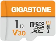Gigastone 1TB Micro SD Card, 4K Video Pro, GoPro, Surveillance, Security Camera, Action Camera, Drone, 140MB/s MicoSDXC Memory Card UHS-I V30 Class 10
