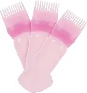WOONEKY Root Comb Applicator Bottle Hair Oil Applicator Hair Dye 3pcs Set and Dyeing