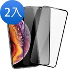 2入 IPHONE XS MAX 9D 防窺 保護貼手機滿版9H鋼化膜 XSMAX保護貼