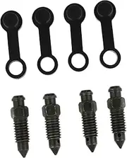 4 Sets of Motorbike Brake Bleeder Screws Exhaust Oil Drain Screws Exhaust Bolts Light Compact Easy to Carry Craftsmanship