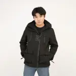 【SUPERDRY】男外套 防風衣 冬季新款 鋪棉 防水拉鍊 SUPERDRY 連帽 外套 雙拉鍊 平輸品(防風外套)