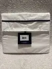 Ralph Lauren Palmer Percale Organic Cotton Twin Flat Sheet White/navy