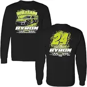 Checkered Flag Sports William Byron 2025 Long Sleeve Raptor 2-Spot T-Shirt Black