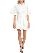 Gracia Puff Sleeve Shirtdress
