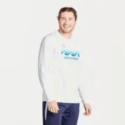 Life is Good Men Long Sleeve Retro Wave Tee Shirt 72464